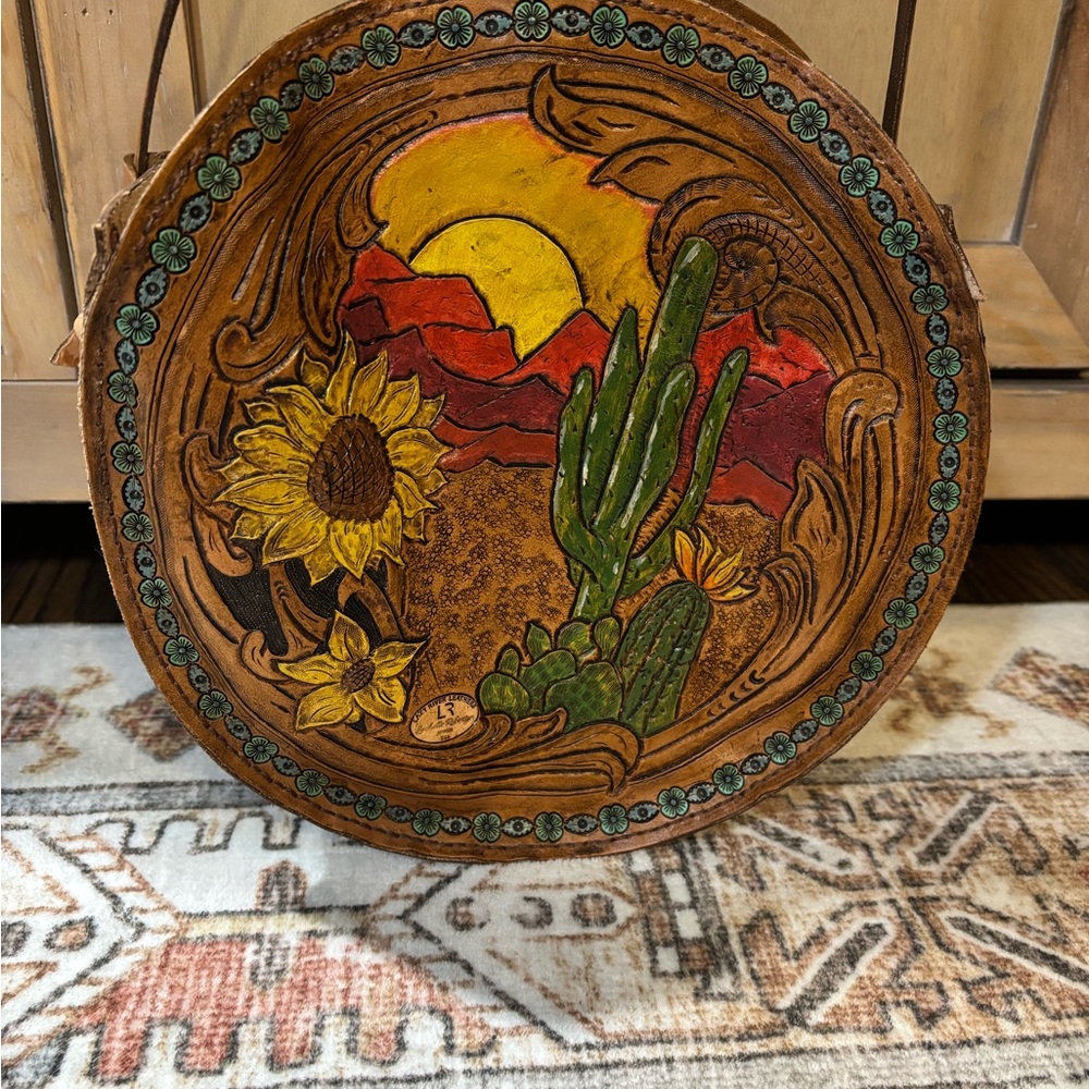 New Handcrafted Western Canteen Inspired Cross Body